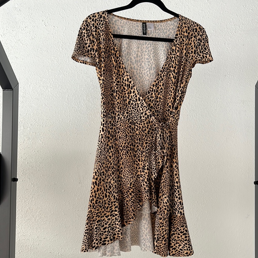 H&M Leopard Wrap Dress